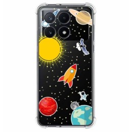 Funda Silicona Antigolpes para Xiaomi Poco F6 Pro 5G diseño Espacio Dibujos