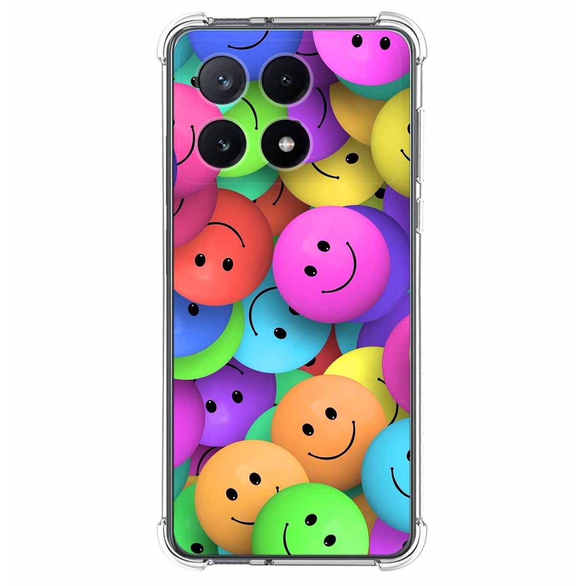 Funda Silicona Antigolpes para Xiaomi Poco F6 Pro 5G diseño Smile Dibujos