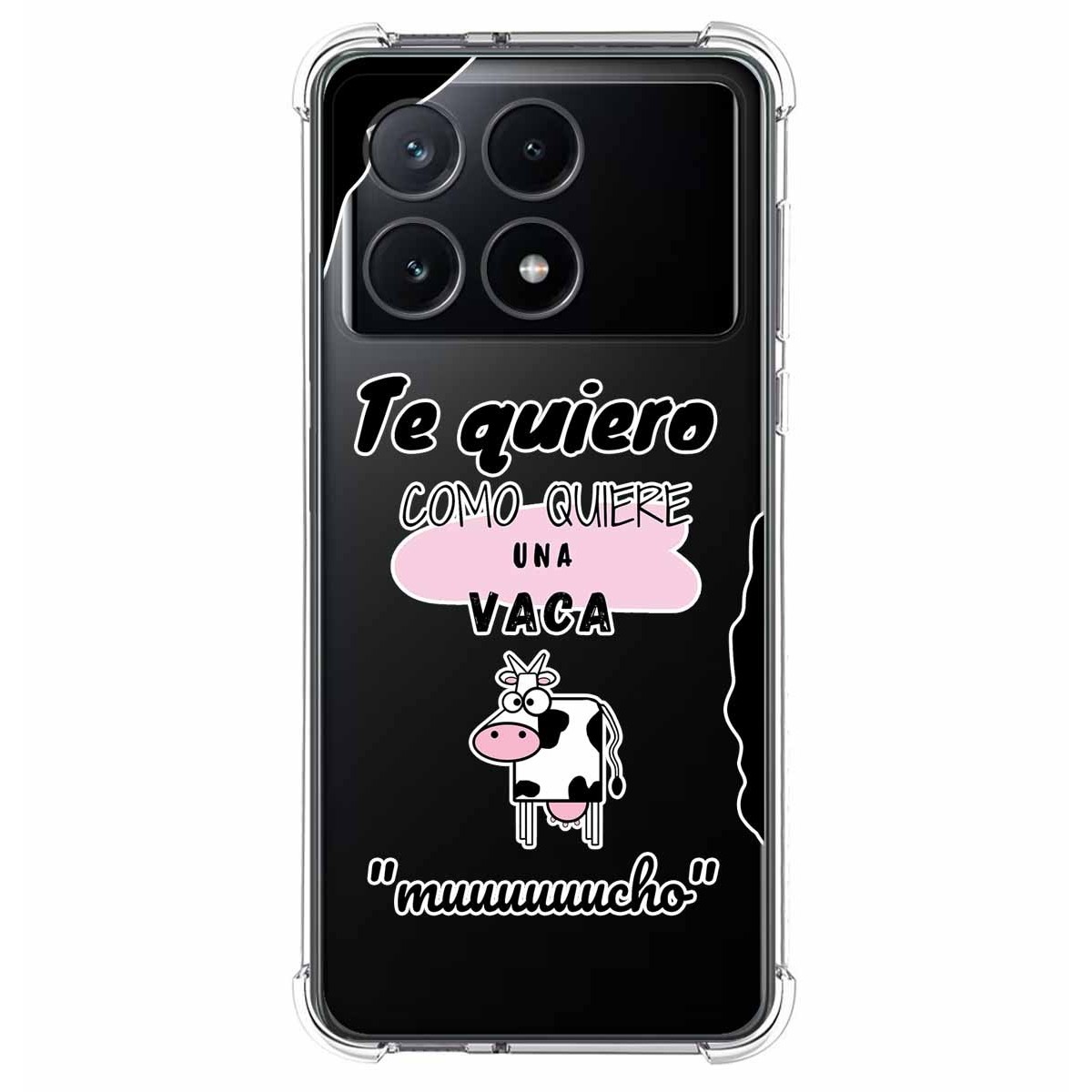 Funda Silicona Antigolpes para Xiaomi Poco F6 Pro 5G diseño Vaca Dibujos