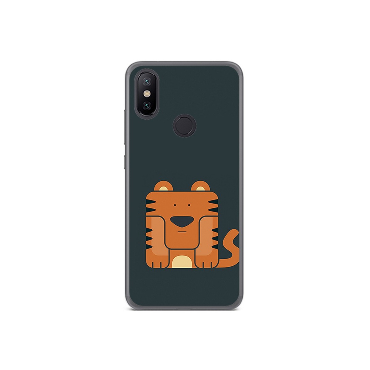 Funda Gel Tpu para Xiaomi Mi 6X / Mi A2 Diseño Tigre Dibujos