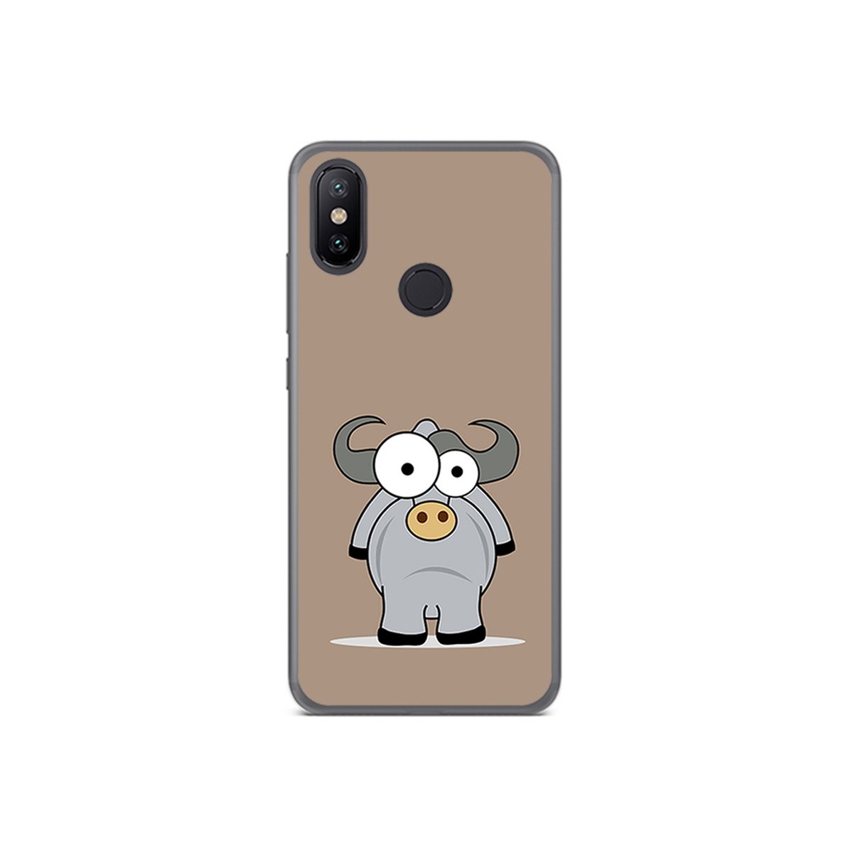 Funda Gel Tpu para Xiaomi Mi 6X / Mi A2 Diseño Toro Dibujos