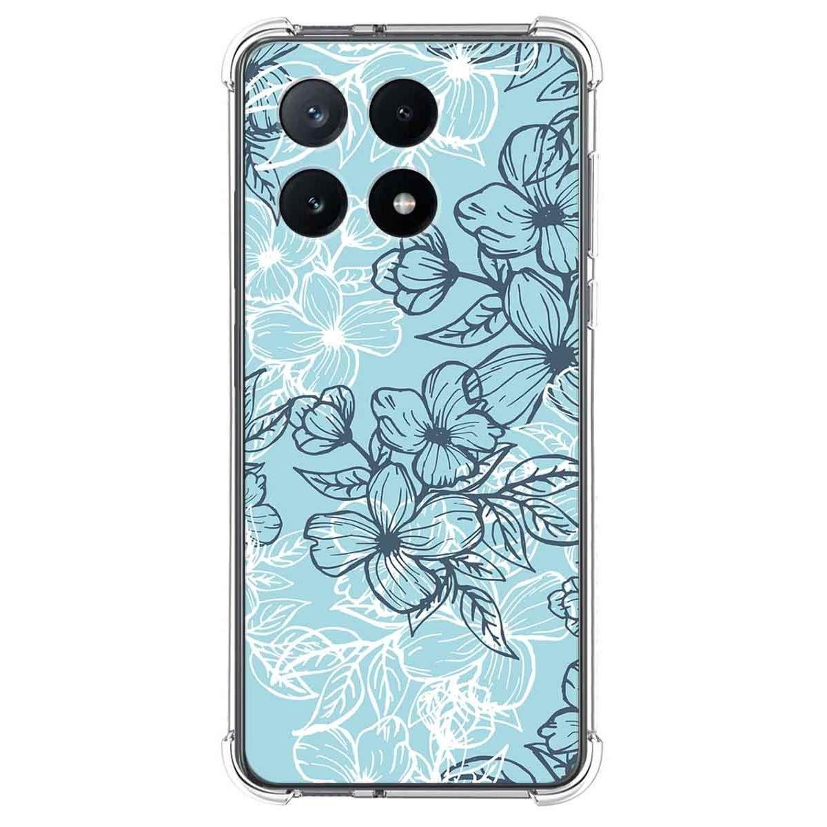 Funda Silicona Antigolpes para Xiaomi Poco F6 Pro 5G diseño Flores 03 Dibujos