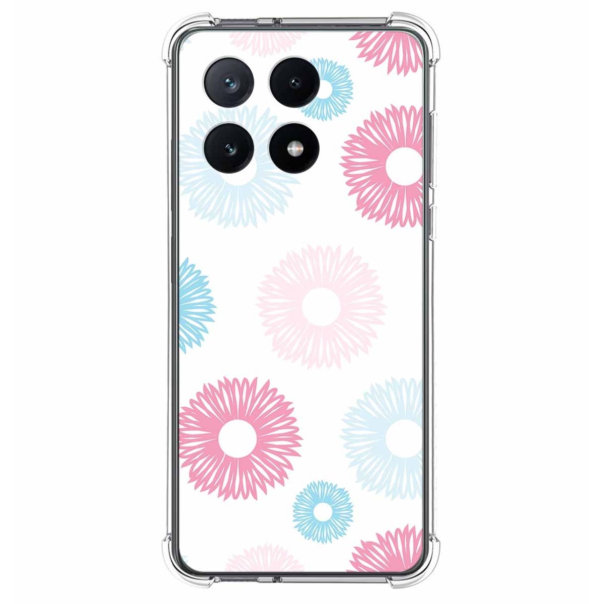 Funda Silicona Antigolpes para Xiaomi Poco F6 Pro 5G diseño Flores 06 Dibujos