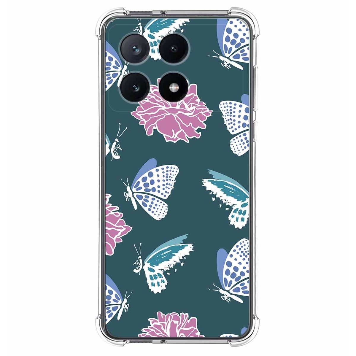 Funda Silicona Antigolpes para Xiaomi Poco F6 Pro 5G diseño Flores 10 Dibujos