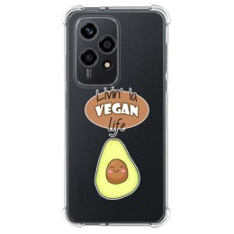 Funda Silicona Antigolpes para Huawei Honor 200 Lite 5G diseño Vegan Life Dibujos