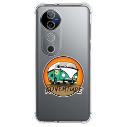 Funda Silicona Antigolpes para Vivo V40 5G diseño Adventure Dibujos