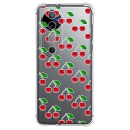 Funda Silicona Antigolpes para Vivo V40 5G diseño Cerezas Dibujos