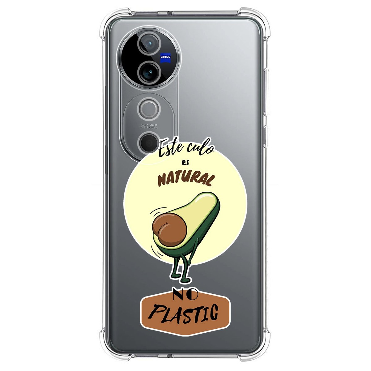 Funda Silicona Antigolpes para Vivo V40 5G diseño Culo Natural Dibujos