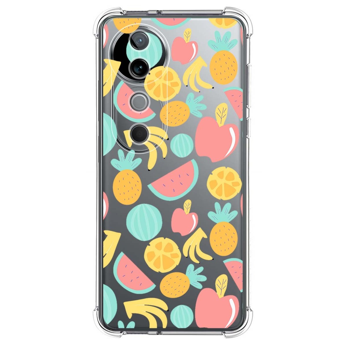 Funda Silicona Antigolpes para Vivo V40 5G diseño Frutas 02 Dibujos