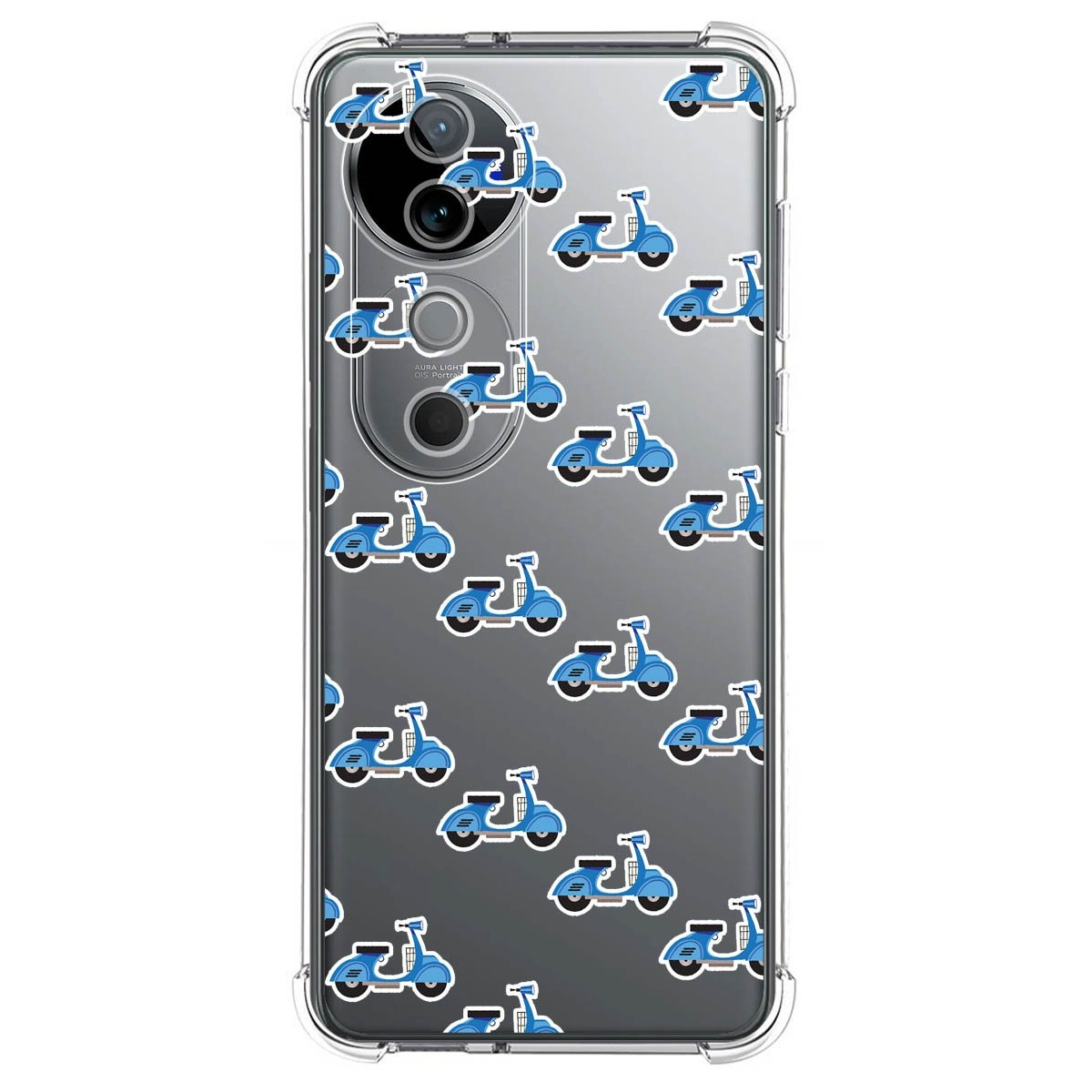 Funda Silicona Antigolpes para Vivo V40 5G diseño Scooter Dibujos