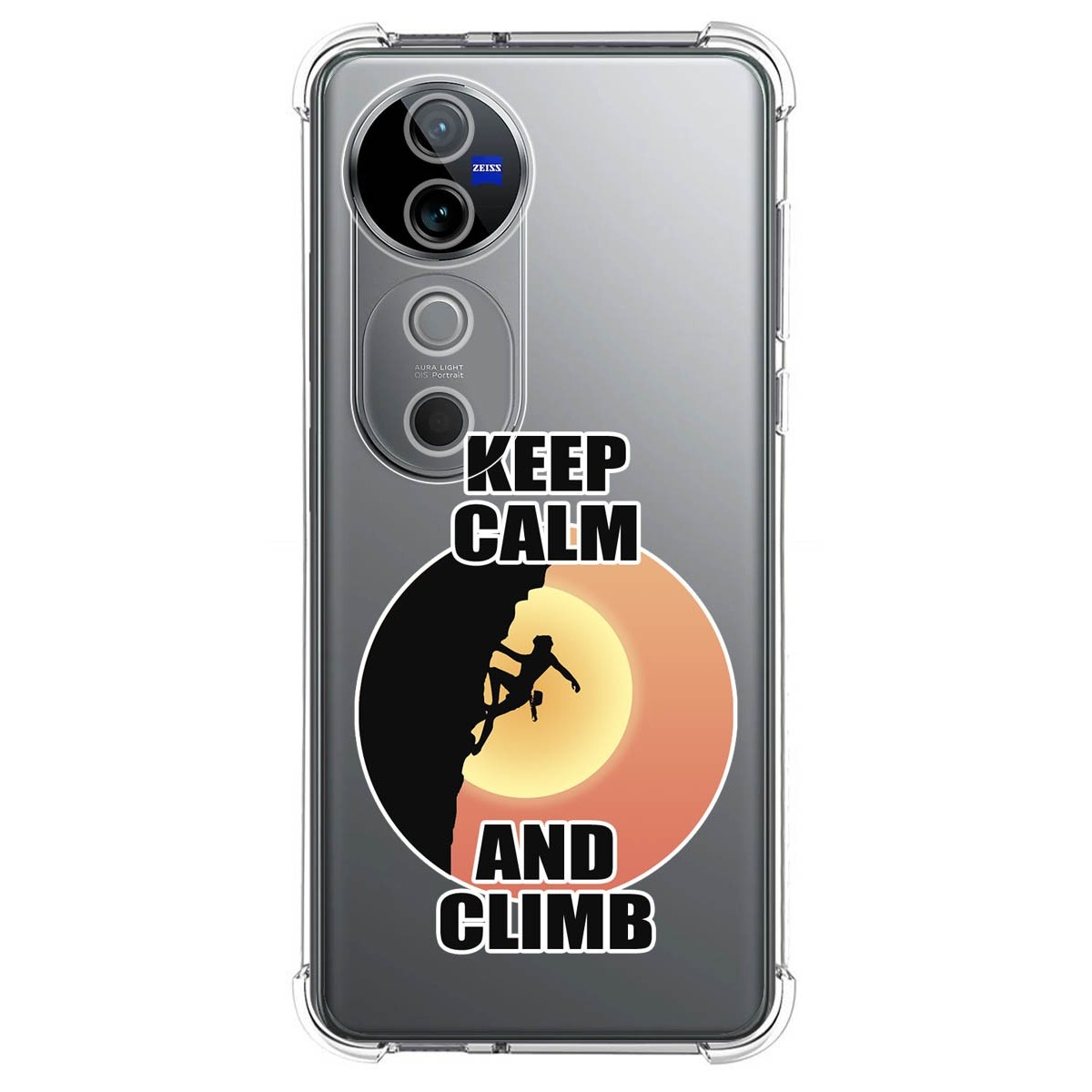 Funda Silicona Antigolpes para Vivo V40 5G diseño Mujer Escalada Dibujos