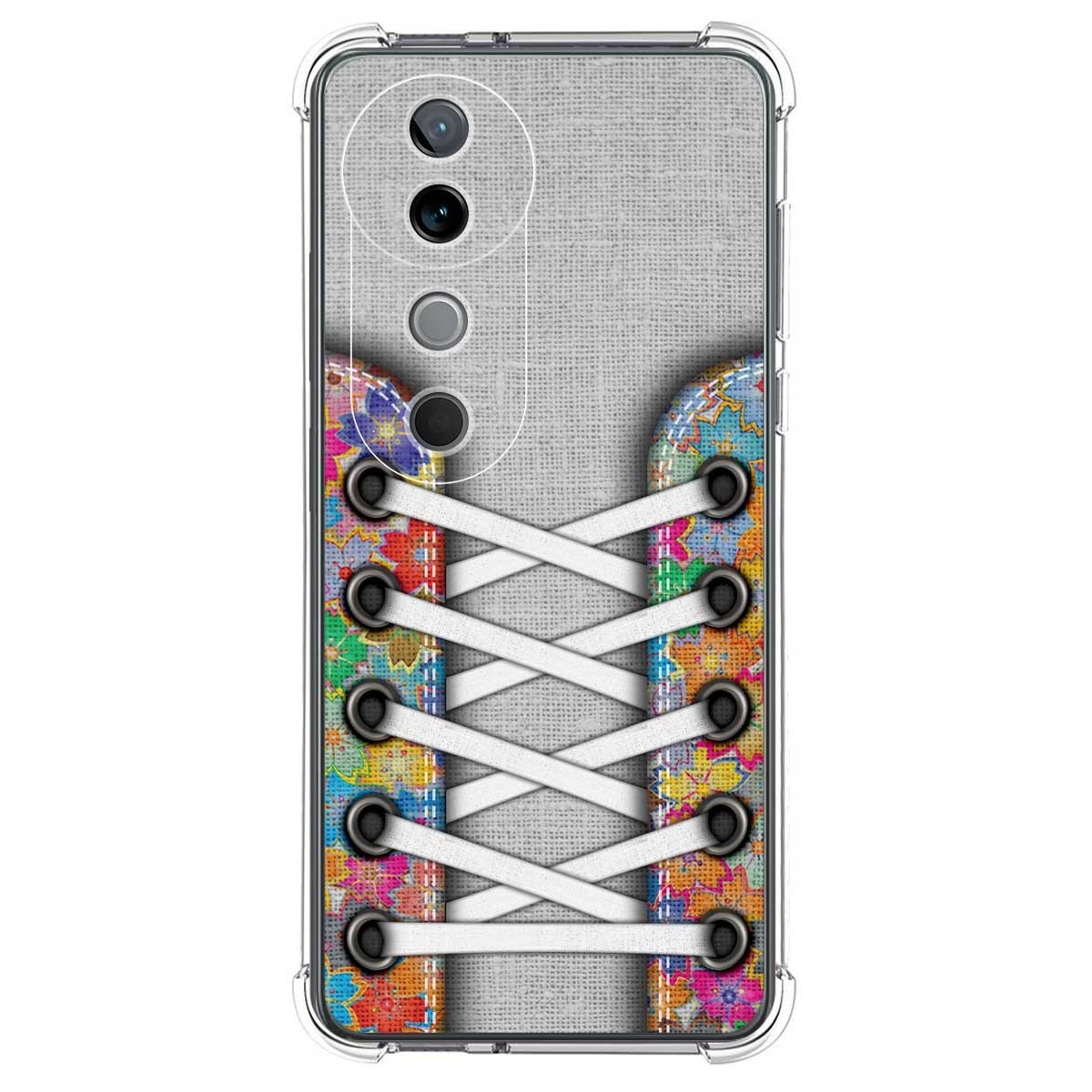 Funda Silicona Antigolpes para Vivo V40 5G diseño Zapatillas 04 Dibujos