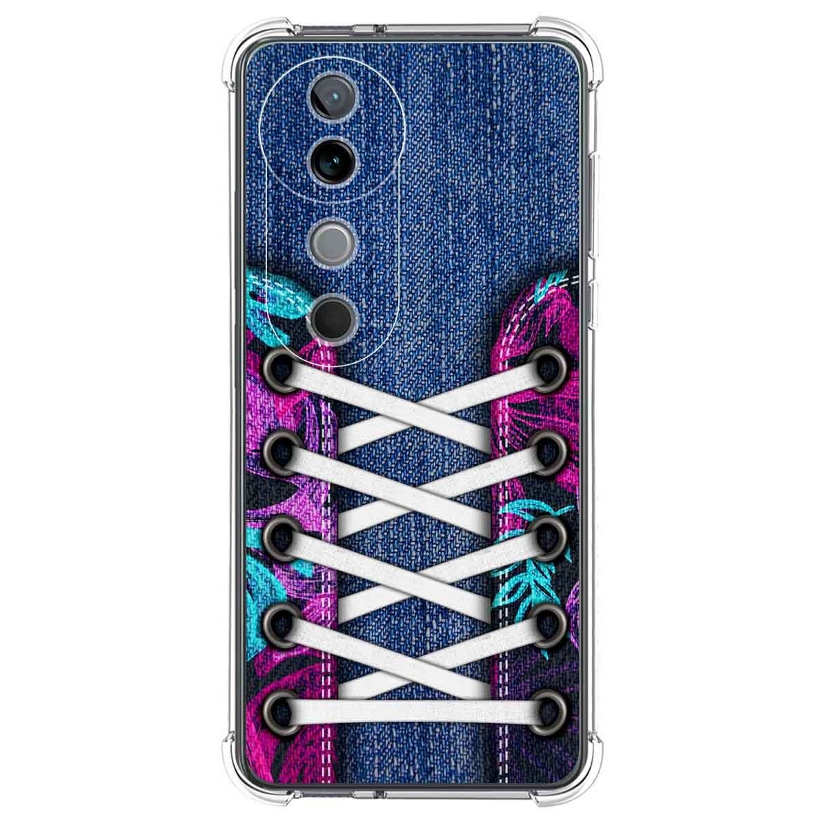 Funda Silicona Antigolpes para Vivo V40 5G diseño Zapatillas 06 Dibujos