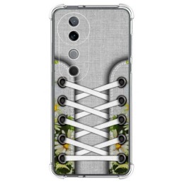 Funda Silicona Antigolpes para Vivo V40 5G diseño Zapatillas 08 Dibujos