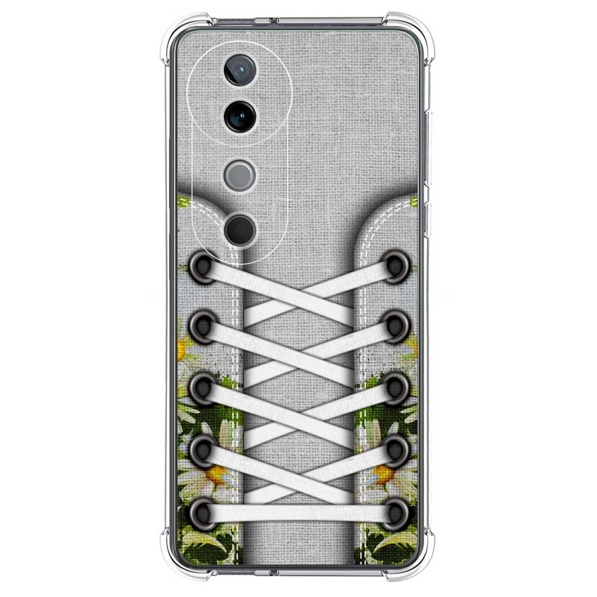 Funda Silicona Antigolpes para Vivo V40 5G diseño Zapatillas 08 Dibujos