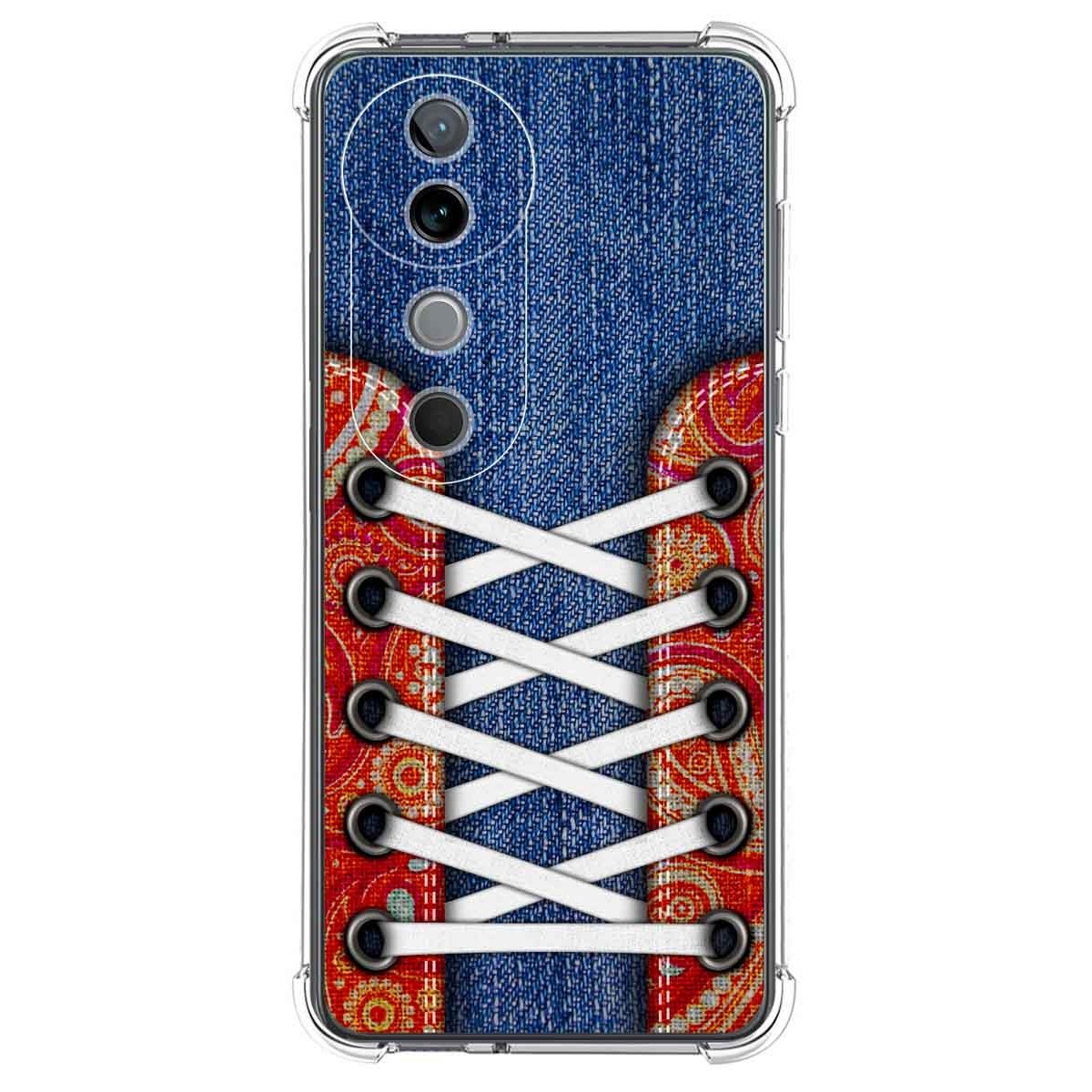Funda Silicona Antigolpes para Vivo V40 5G diseño Zapatillas 11 Dibujos