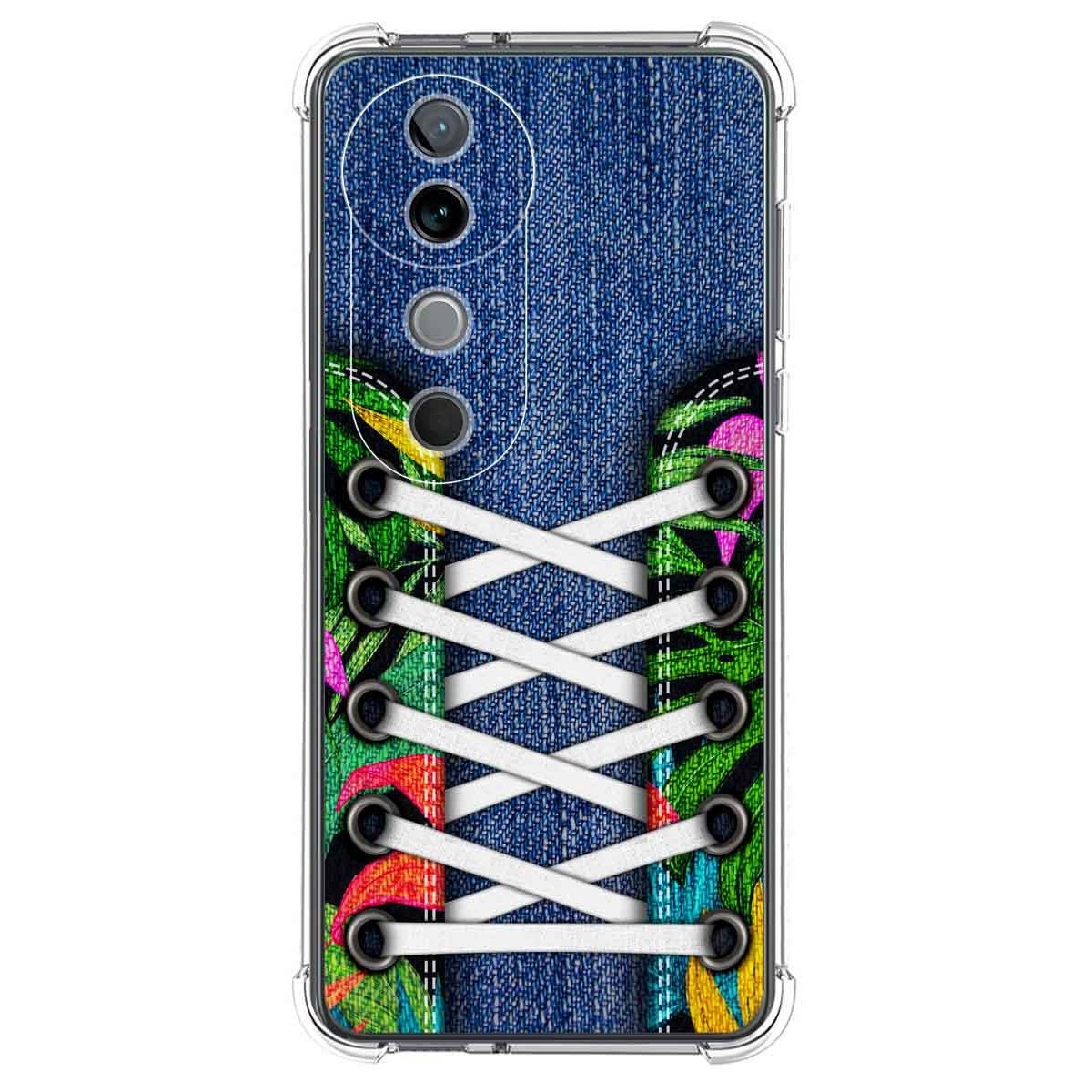 Funda Silicona Antigolpes para Vivo V40 5G diseño Zapatillas 13 Dibujos
