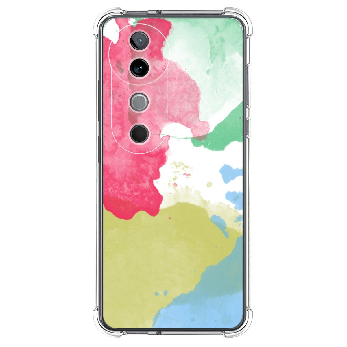 Funda Silicona Antigolpes para Vivo V40 5G diseño Acuarela 02 Dibujos