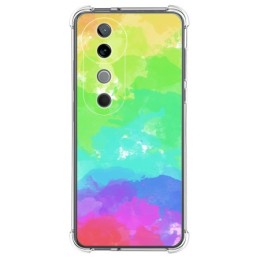 Funda Silicona Antigolpes para Vivo V40 5G diseño Acuarela 03 Dibujos