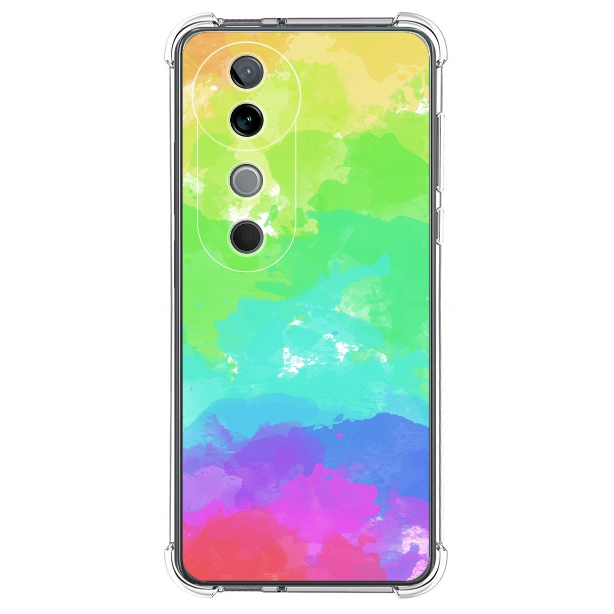 Funda Silicona Antigolpes para Vivo V40 5G diseño Acuarela 03 Dibujos