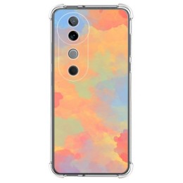 Funda Silicona Antigolpes para Vivo V40 5G diseño Acuarela 08 Dibujos