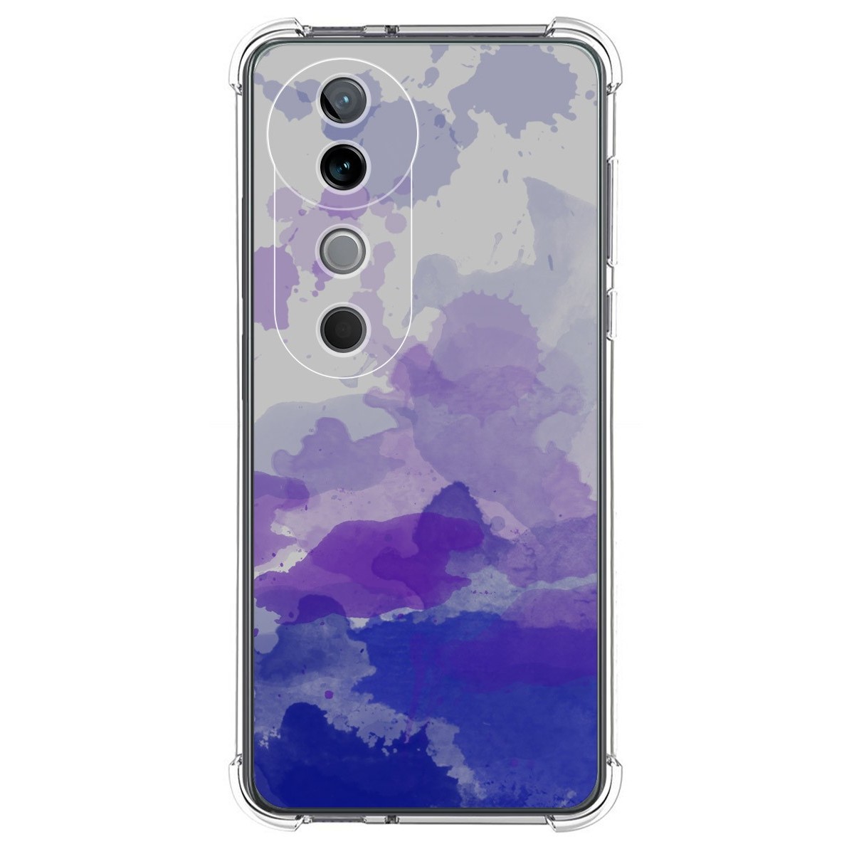 Funda Silicona Antigolpes para Vivo V40 5G diseño Acuarela 09 Dibujos