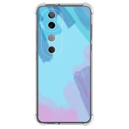 Funda Silicona Antigolpes para Vivo V40 5G diseño Acuarela 10 Dibujos