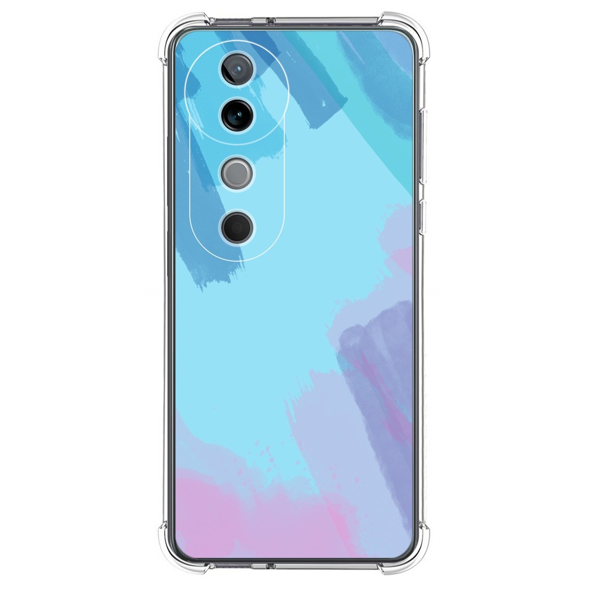 Funda Silicona Antigolpes para Vivo V40 5G diseño Acuarela 10 Dibujos
