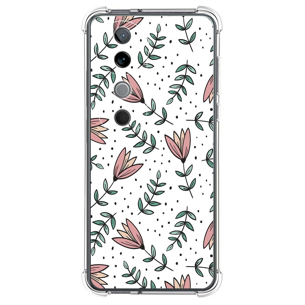 Funda Silicona Antigolpes para Vivo V40 5G diseño Flores 01 Dibujos