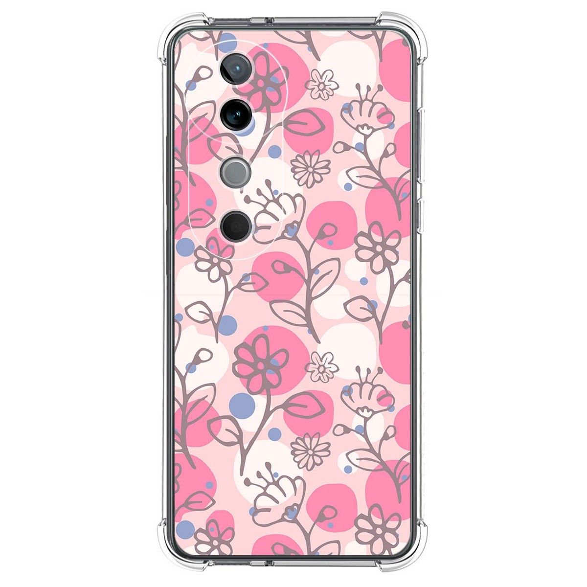 Funda Silicona Antigolpes para Vivo V40 5G diseño Flores 07 Dibujos
