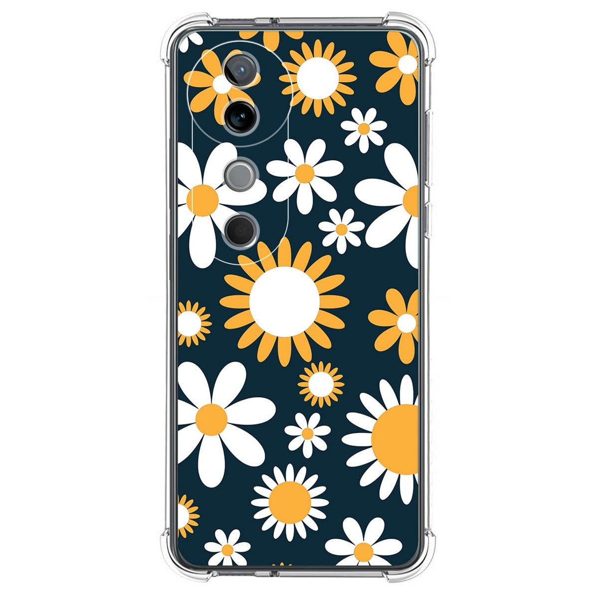 Funda Silicona Antigolpes para Vivo V40 5G diseño Flores 08 Dibujos