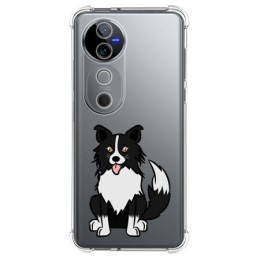 Funda Silicona Antigolpes para Vivo V40 5G diseño Perros 01 Dibujos