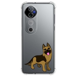 Funda Silicona Antigolpes para Vivo V40 5G diseño Perros 03 Dibujos