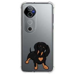 Funda Silicona Antigolpes para Vivo V40 5G diseño Perros 04 Dibujos
