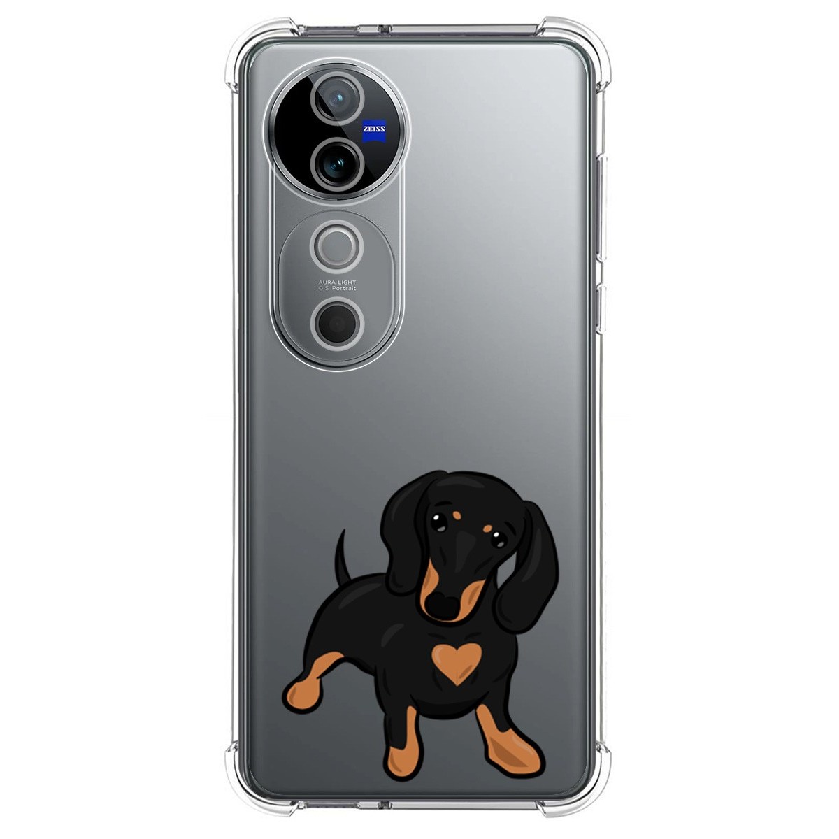 Funda Silicona Antigolpes para Vivo V40 5G diseño Perros 04 Dibujos