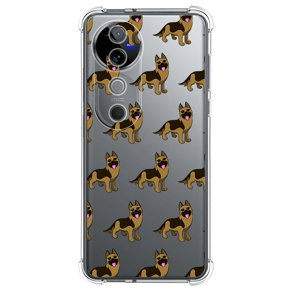 Funda Silicona Antigolpes para Vivo V40 5G diseño Perros 09 Dibujos