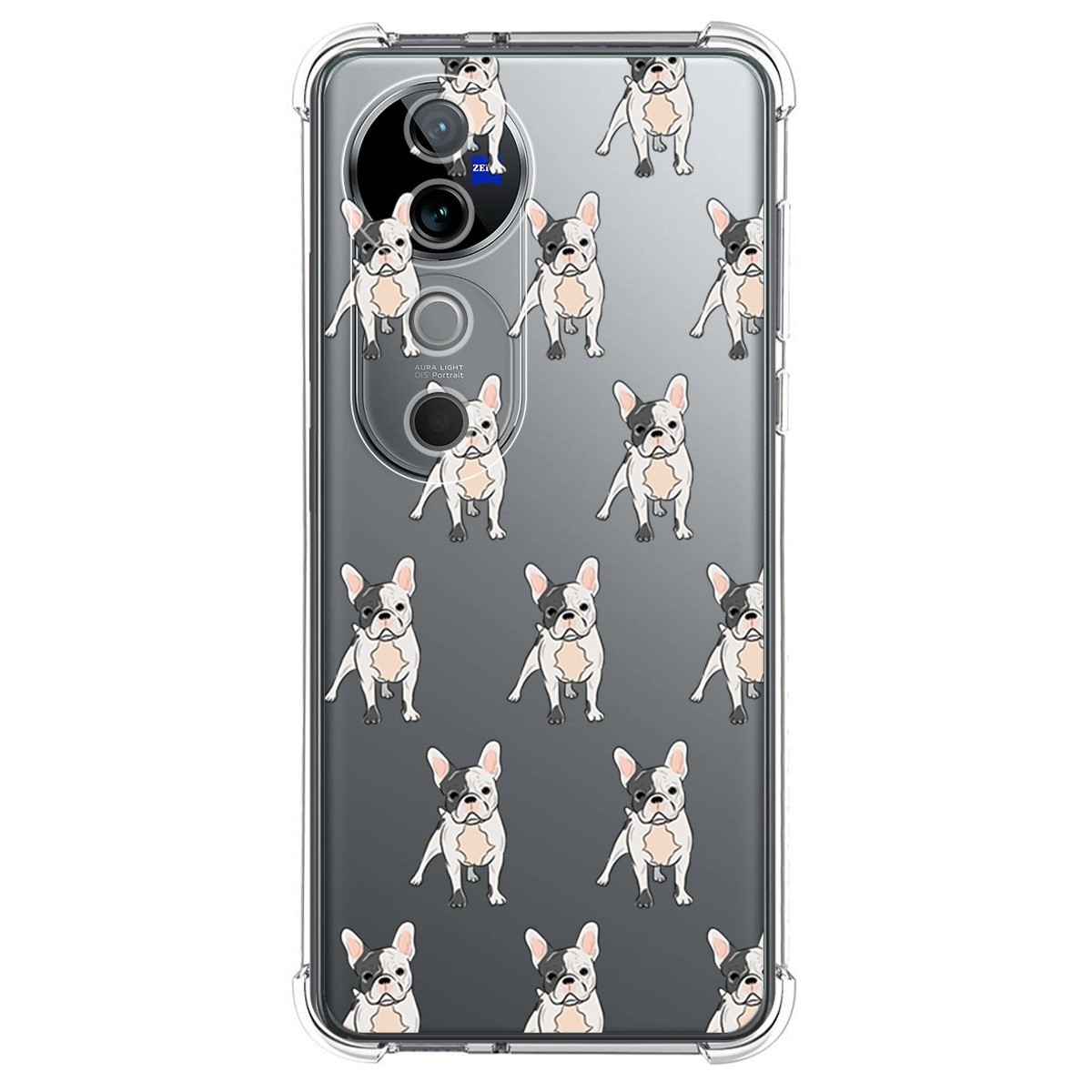Funda Silicona Antigolpes para Vivo V40 5G diseño Perros 12 Dibujos