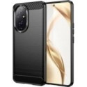 Funda Gel Tpu Tipo Carbon Negra para Huawei Honor 200 5G