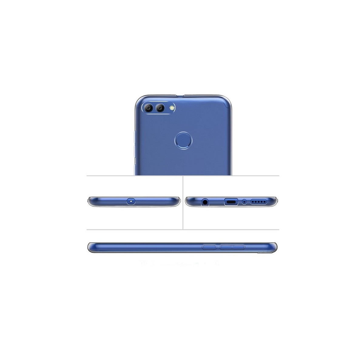 Funda Gel Tpu Fina Ultra-Thin 0,5mm Transparente para Huawei Y9 2018