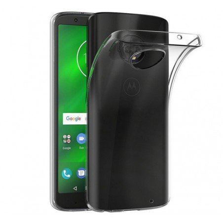 Funda Gel Tpu Fina Ultra-Thin 0,5mm Transparente para Motorola Moto G6 Plus