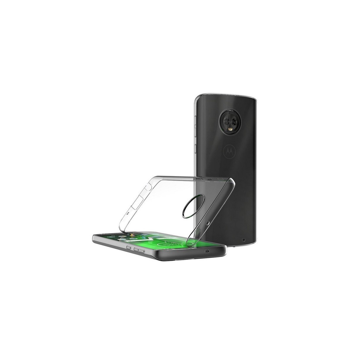 Funda Gel Tpu Fina Ultra-Thin 0,5mm Transparente para Motorola Moto G6 Plus