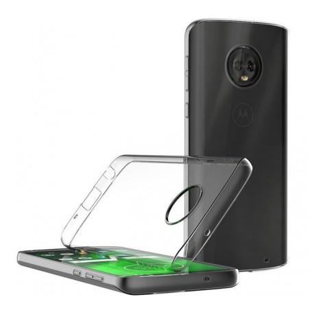 Funda Gel Tpu Fina Ultra-Thin 0,5mm Transparente para Motorola Moto G6 Plus