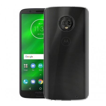 Funda Gel Tpu Fina Ultra-Thin 0,5mm Transparente para Motorola Moto G6 Plus