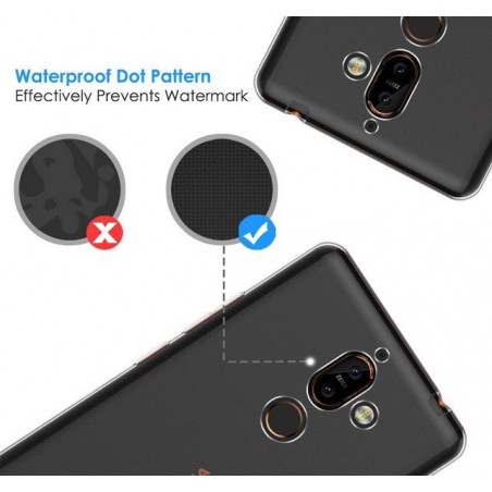 Funda Gel Tpu Fina Ultra-Thin 0,5mm Transparente para Nokia 7 Plus