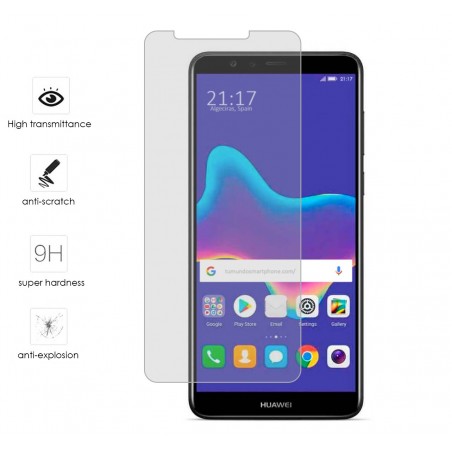 Protector Cristal Templado para Huawei Y9 2018 Vidrio