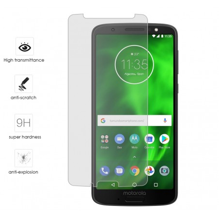 Protector Cristal Templado para Motorola Moto G6 Plus Vidrio