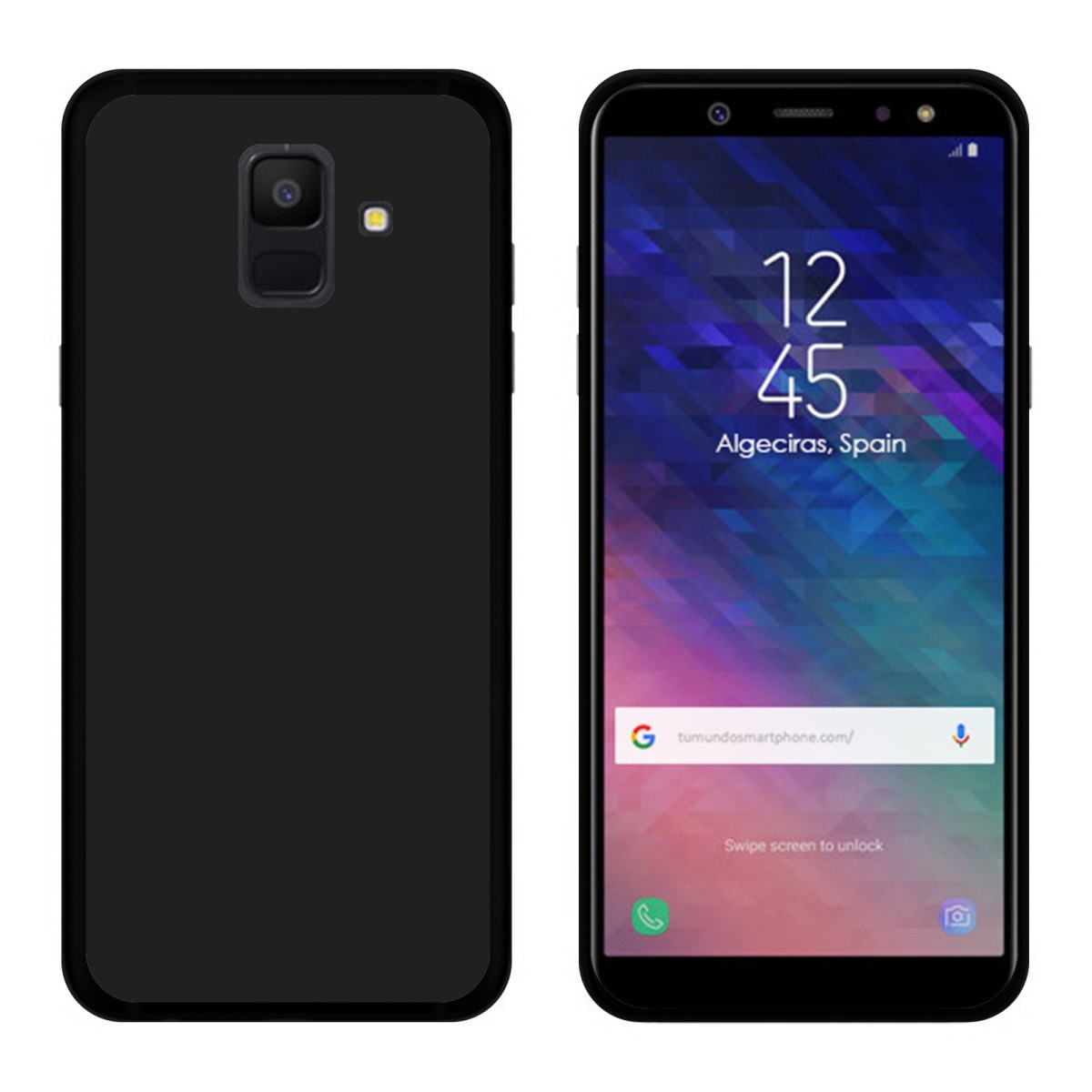 Funda Gel Tpu para Samsung Galaxy A6 (2018) Color Negra