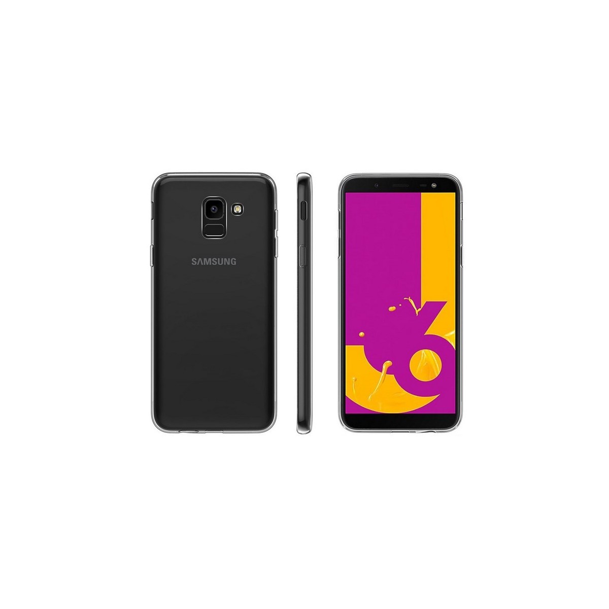 Funda Gel Tpu Fina Ultra-Thin 0,5mm Transparente para Samsung Galaxy J6 (2018)