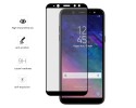Protector Cristal Templado Frontal Completo Negro para Samsung Galaxy A6 (2018) Vidrio
