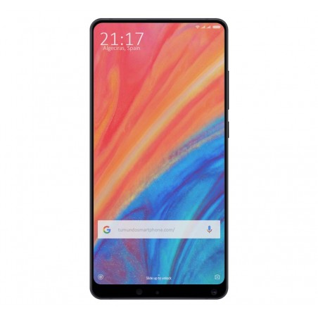 Protector Cristal Templado Frontal Completo Negro para Xiaomi Mi Mix 2S Vidrio